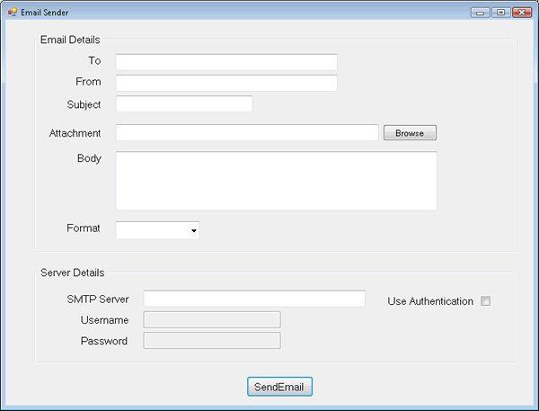 Email Sender Form